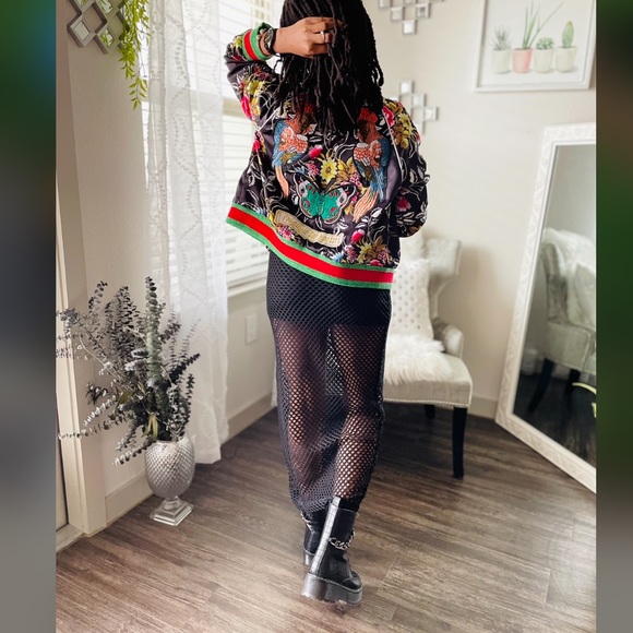 L'aveugle Par Amour Multicolored Bomber Floral Garden Jacket XS - Picture 4 of 11